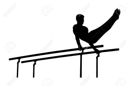 parallel bars male gymnast